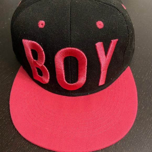 Pink BOY snap back hat - Picture 1 of 2